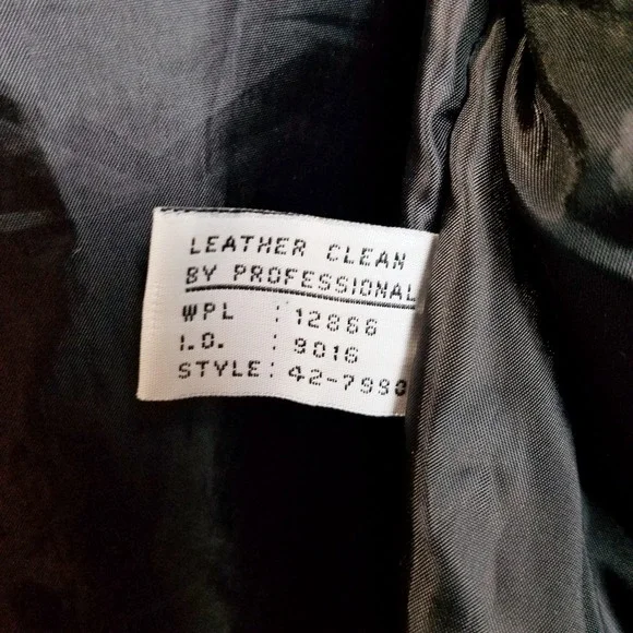 Vintage American Weekend Mens Black Leather Casual Jacket Size 46 Classic Grunge